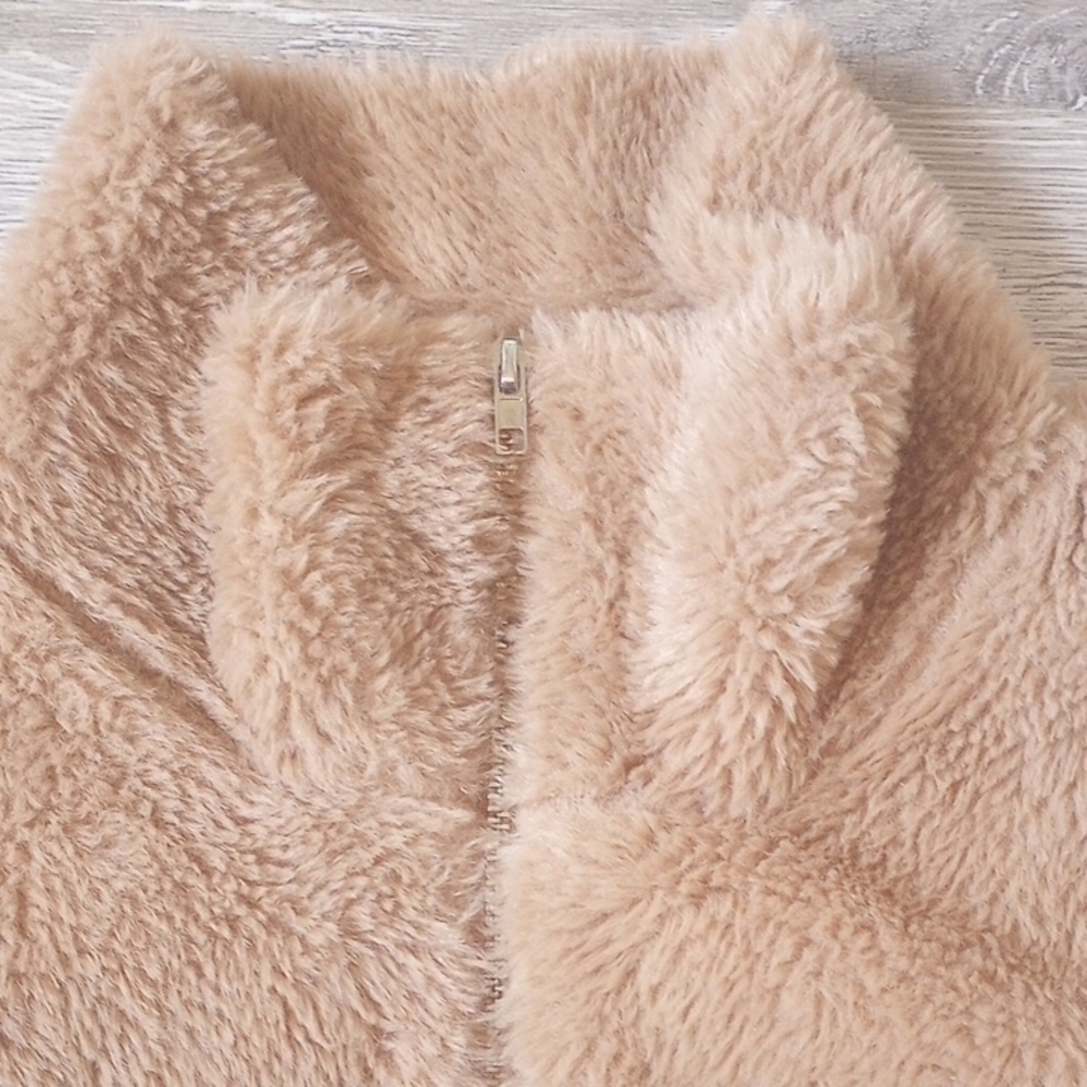 Camellia Beige Fleece Jacket - Picture 3 of 10